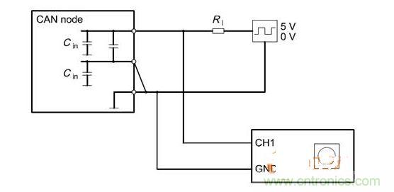  Cdiff測試原理（CANnode輸出線從上往下為CANH、CANL、GND）